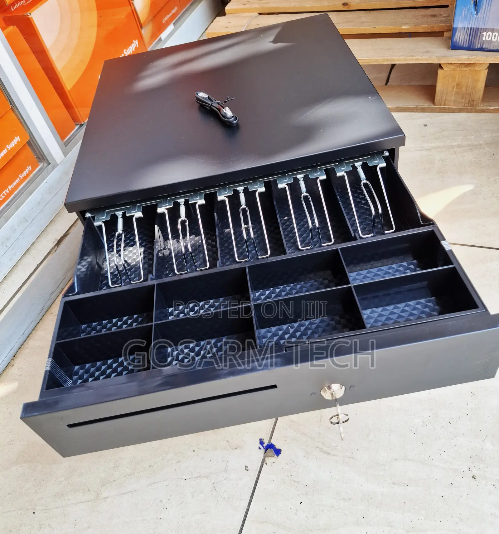Automatic Metal Pos System Cash Register Drawer 5 Tray Cash Drawer