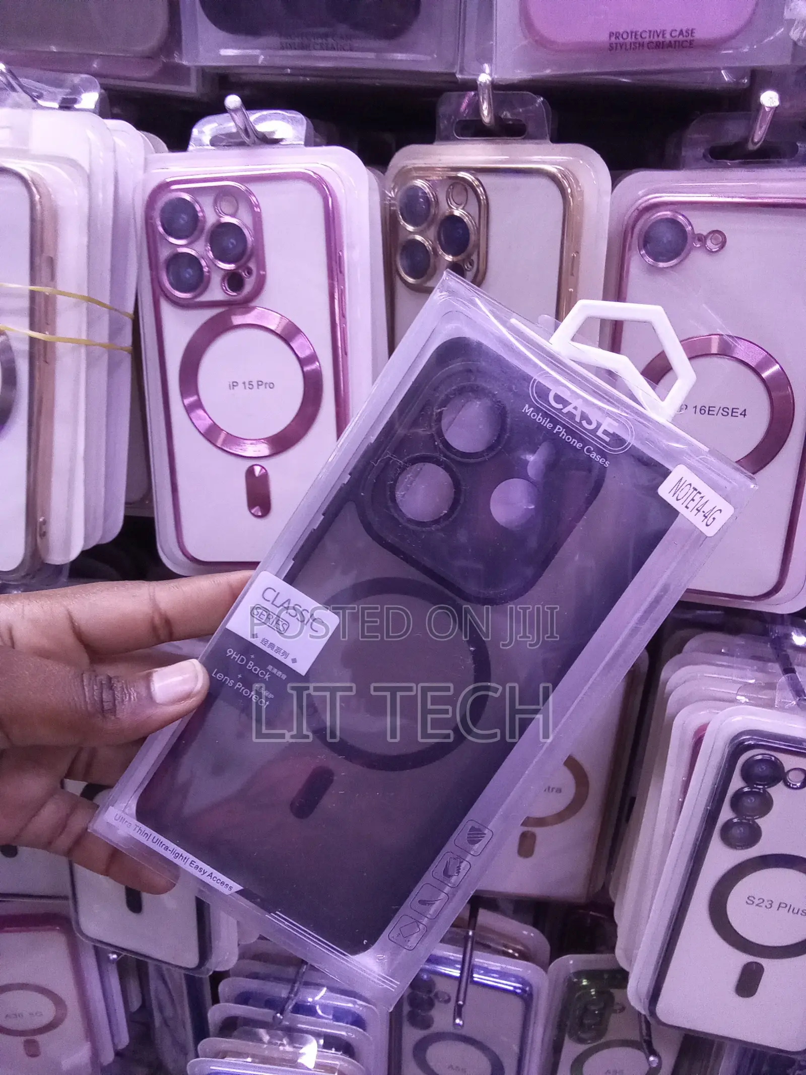 Magnetic Translucent Infinix Hot 40 /Note 40 4G Magsafe Case With Lens