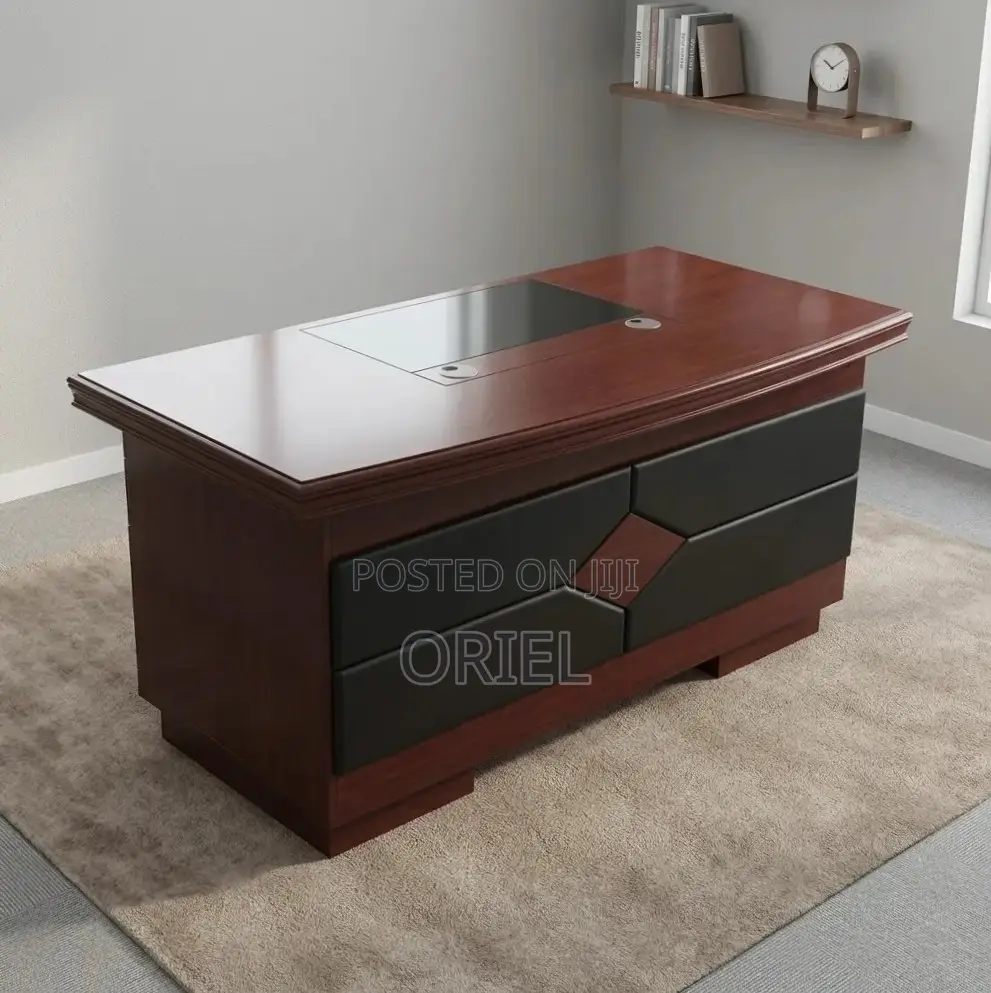 Office Chair : 1200MM Mahogany Staff Desk