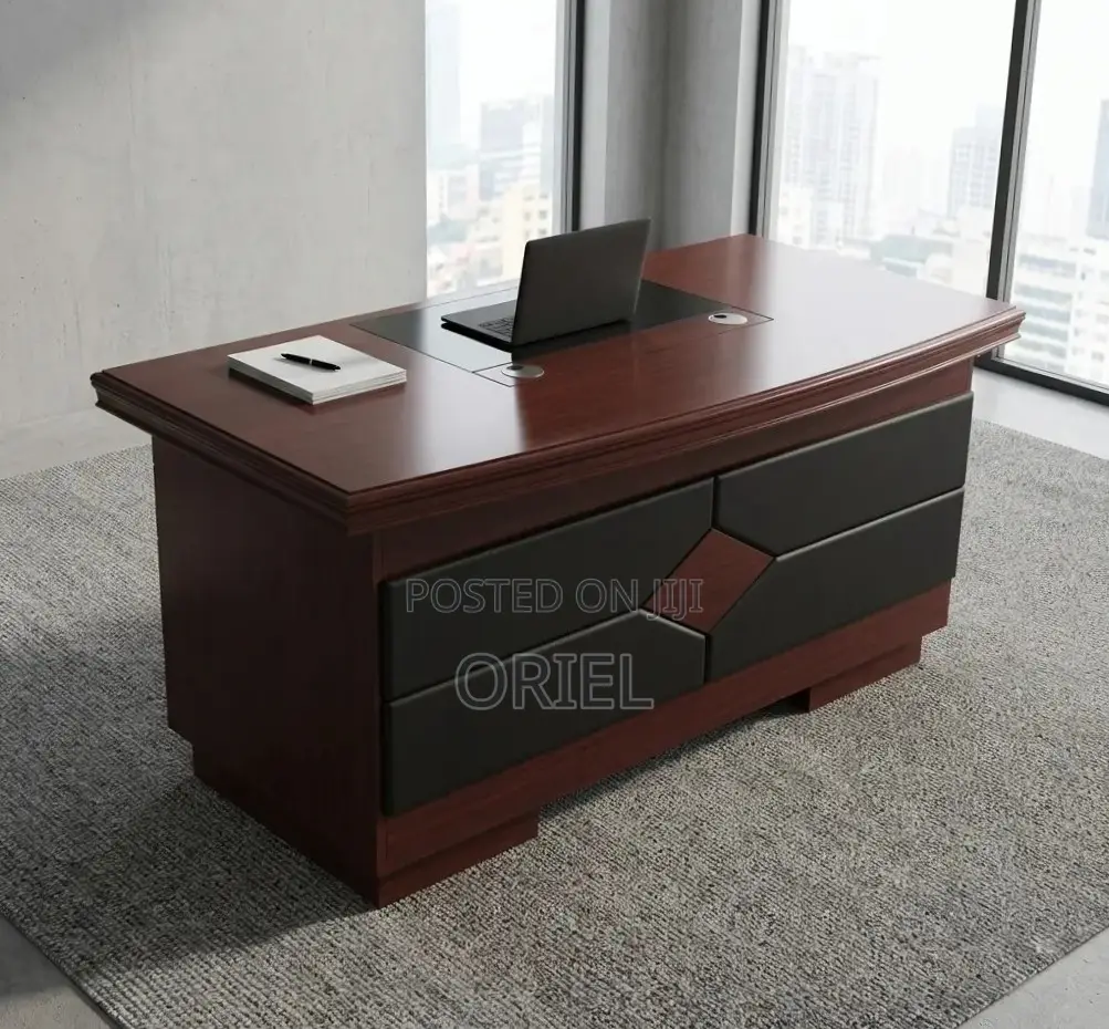Office Chair : 1200MM Mahogany Staff Desk