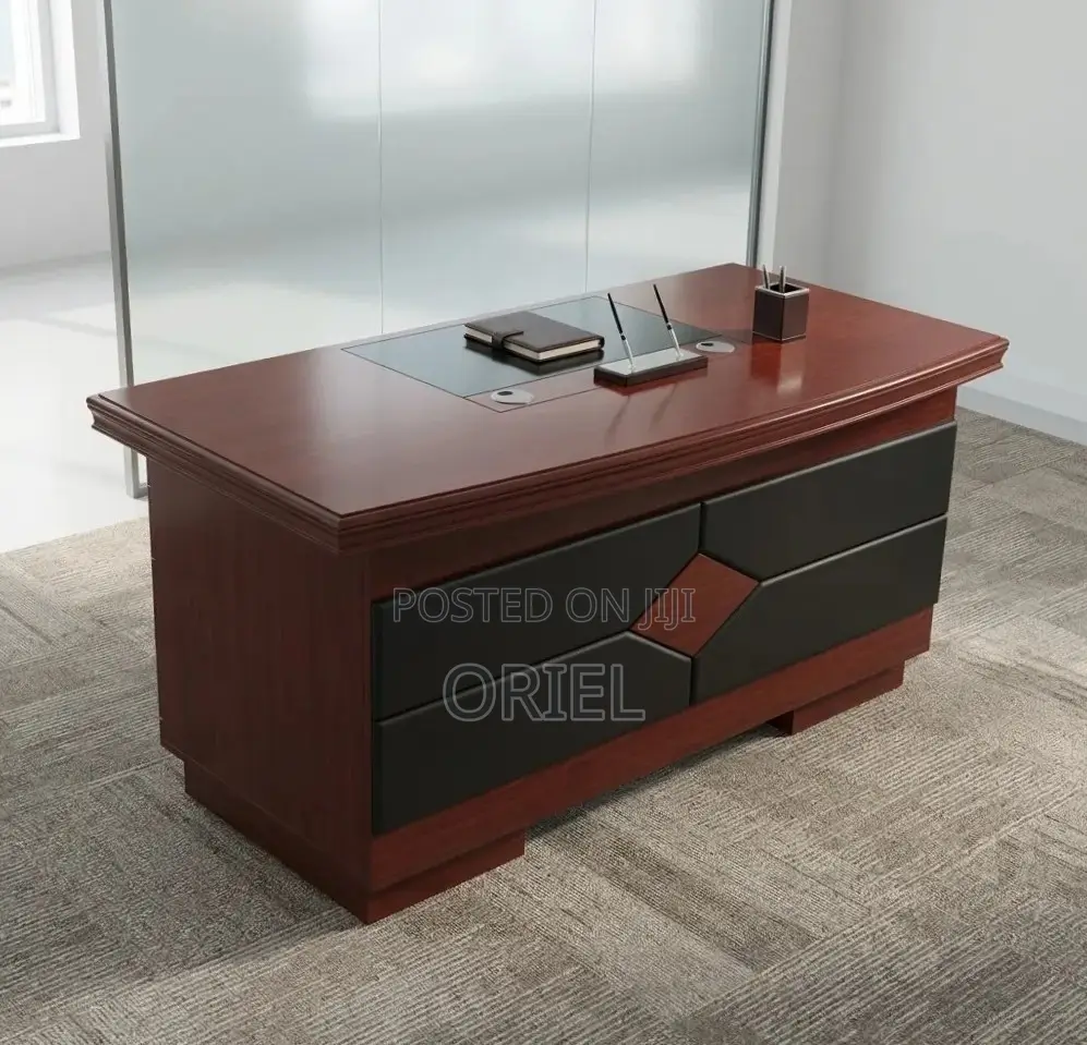 Office Chair : 1200MM Mahogany Staff Desk