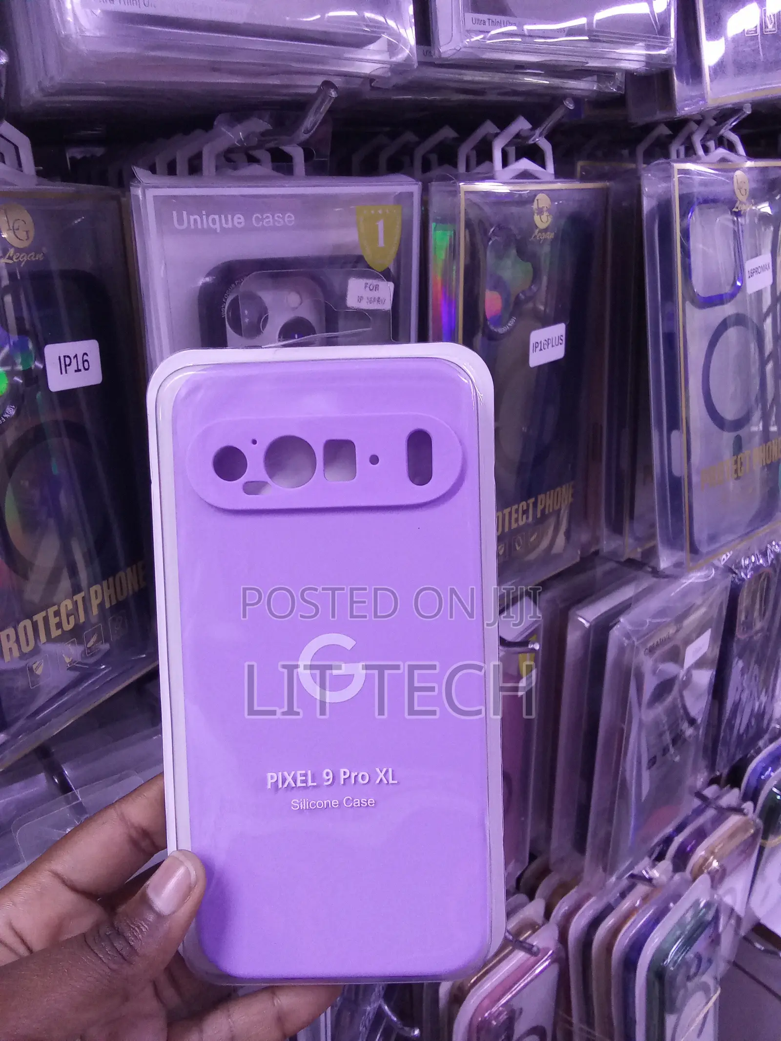 Purple Liquid Silicone Google Pixel 9 Pro XL Soft-Touch Case