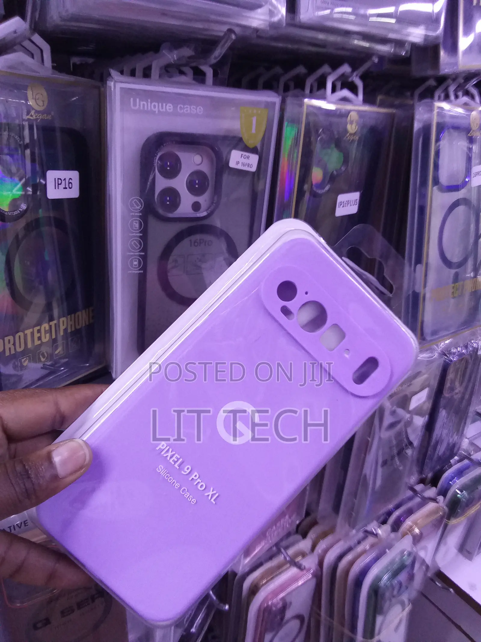 Purple Liquid Silicone Google Pixel 9 Pro XL Soft-Touch Case