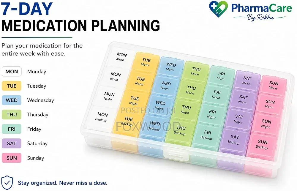 Weekly Pill/Tablet Organizer
