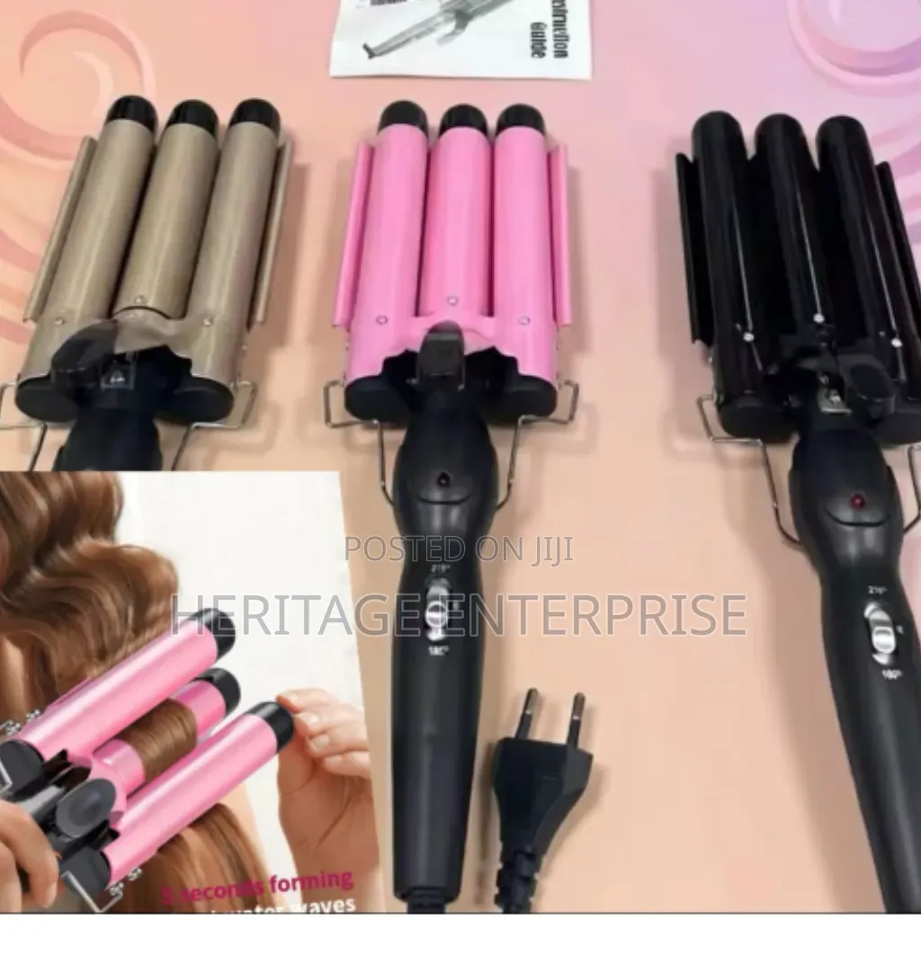 Hair Curler, Triple Barrel Iron