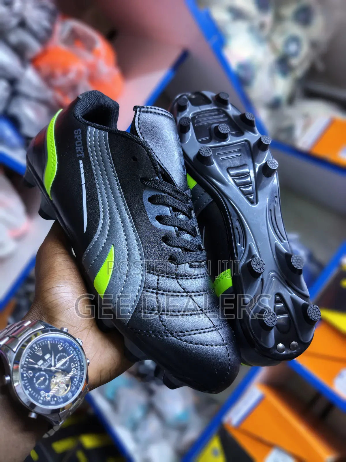 Size 31-35 Soccer Boots for Kids, Kids Football Shoes