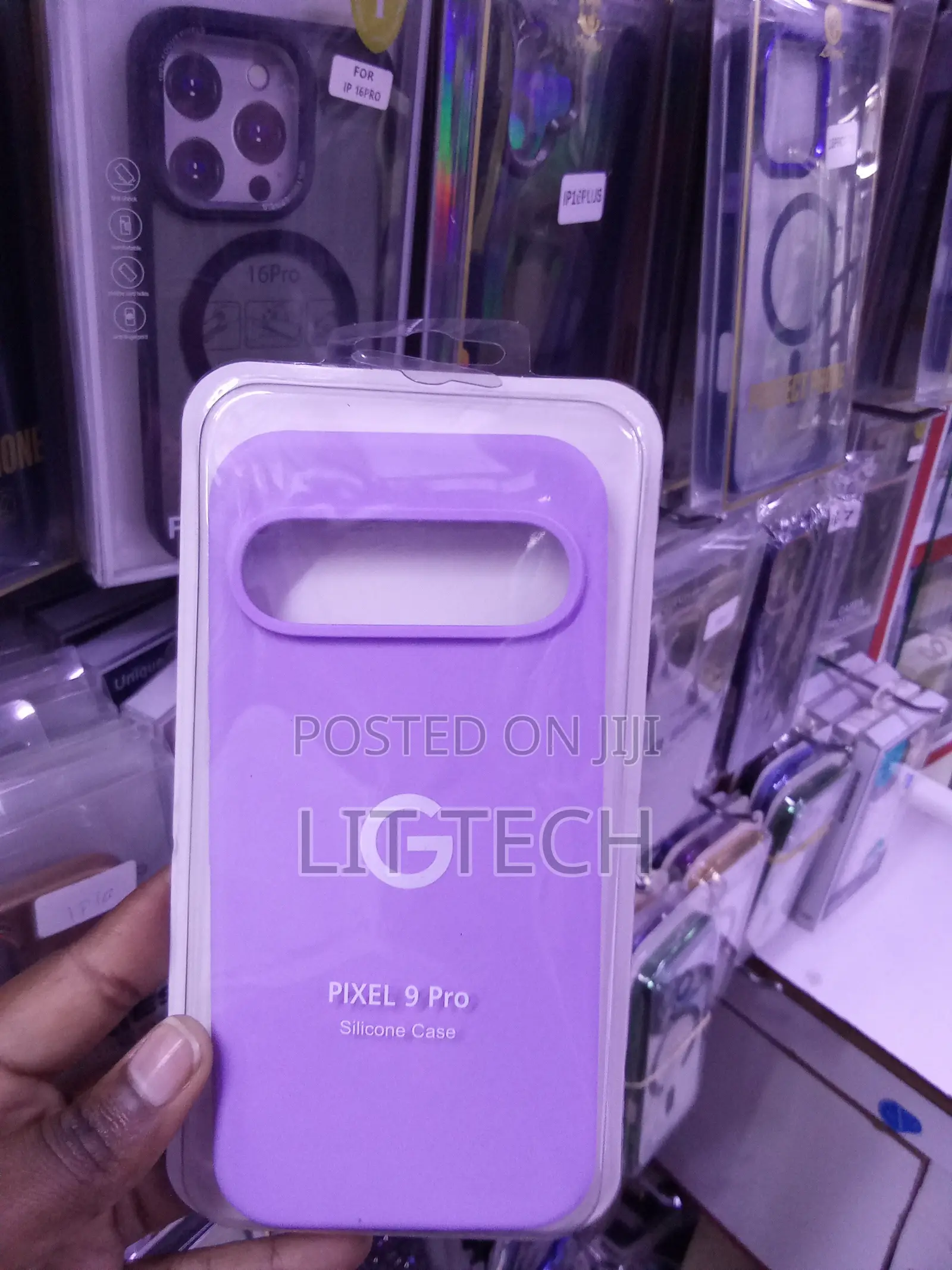 Lilac Silicone Case With Soft Microfiber Lining for Google Pixel 9 Pro
