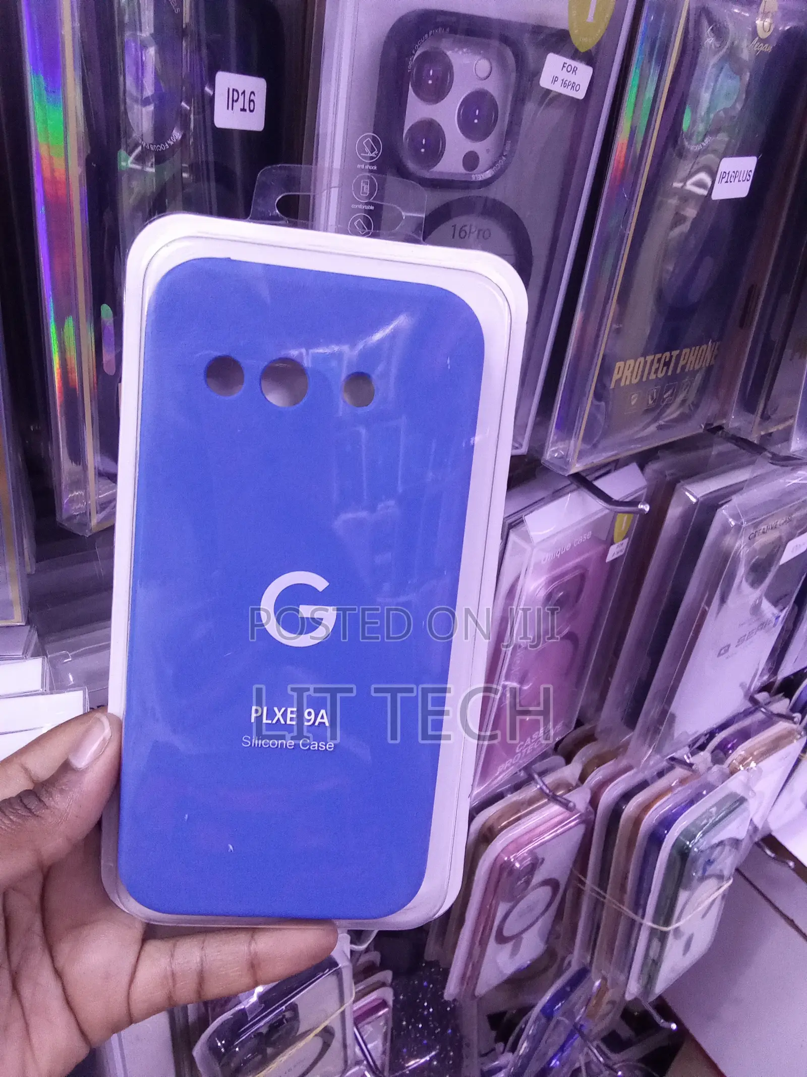Blue Liquid Silicone Case With Lining Designed for Google Pixel 9a