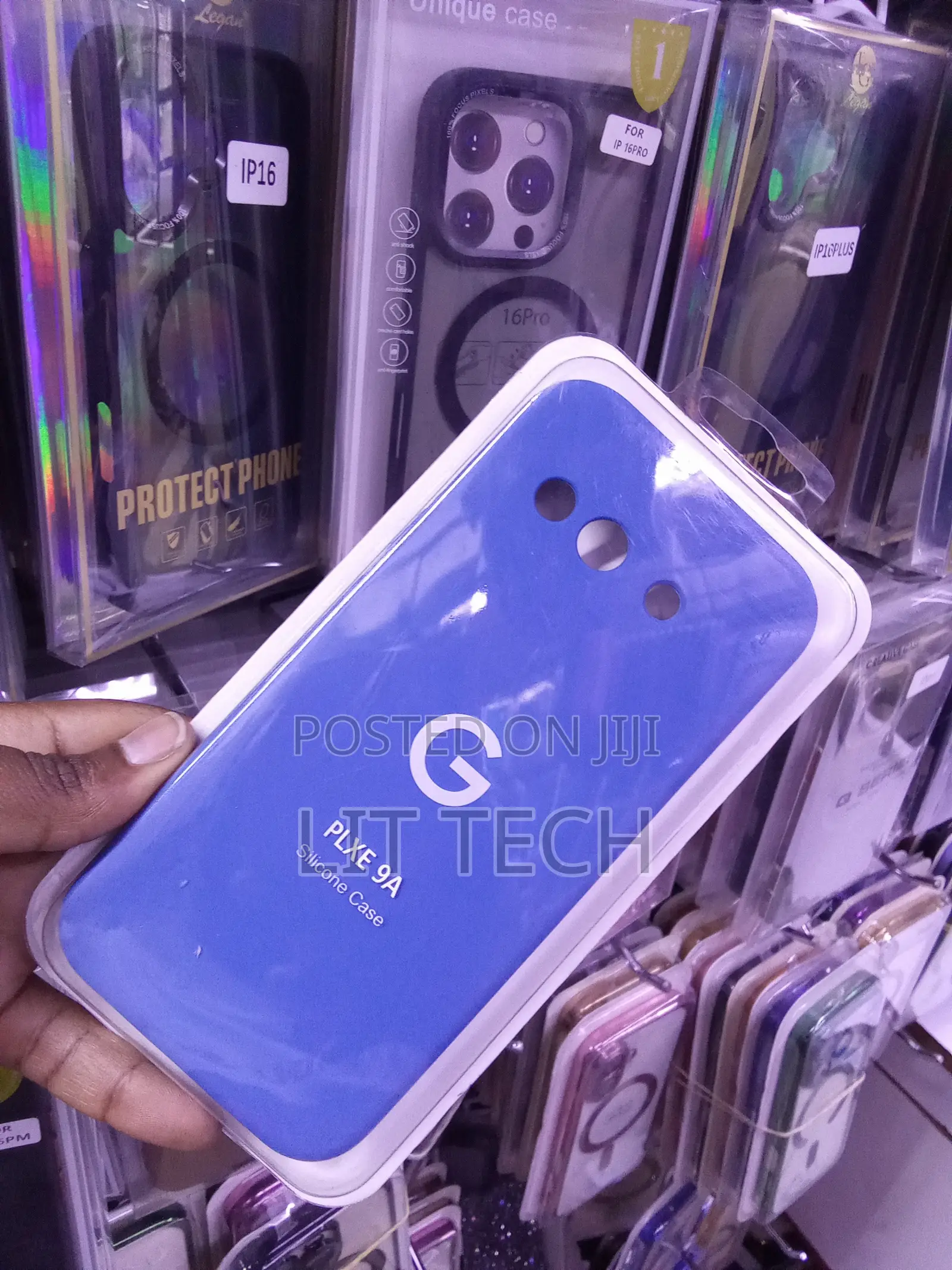 Blue Liquid Silicone Case With Lining Designed for Google Pixel 9a