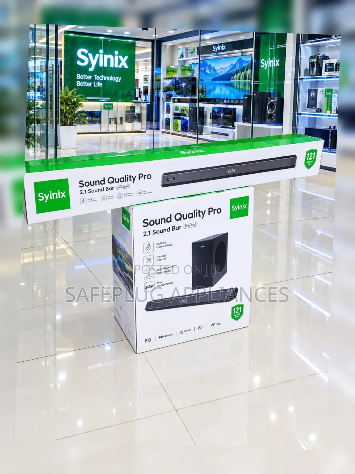 Syinix SYN-Q120 360 Watts Powerful Bass Soundbar With Bluetooth