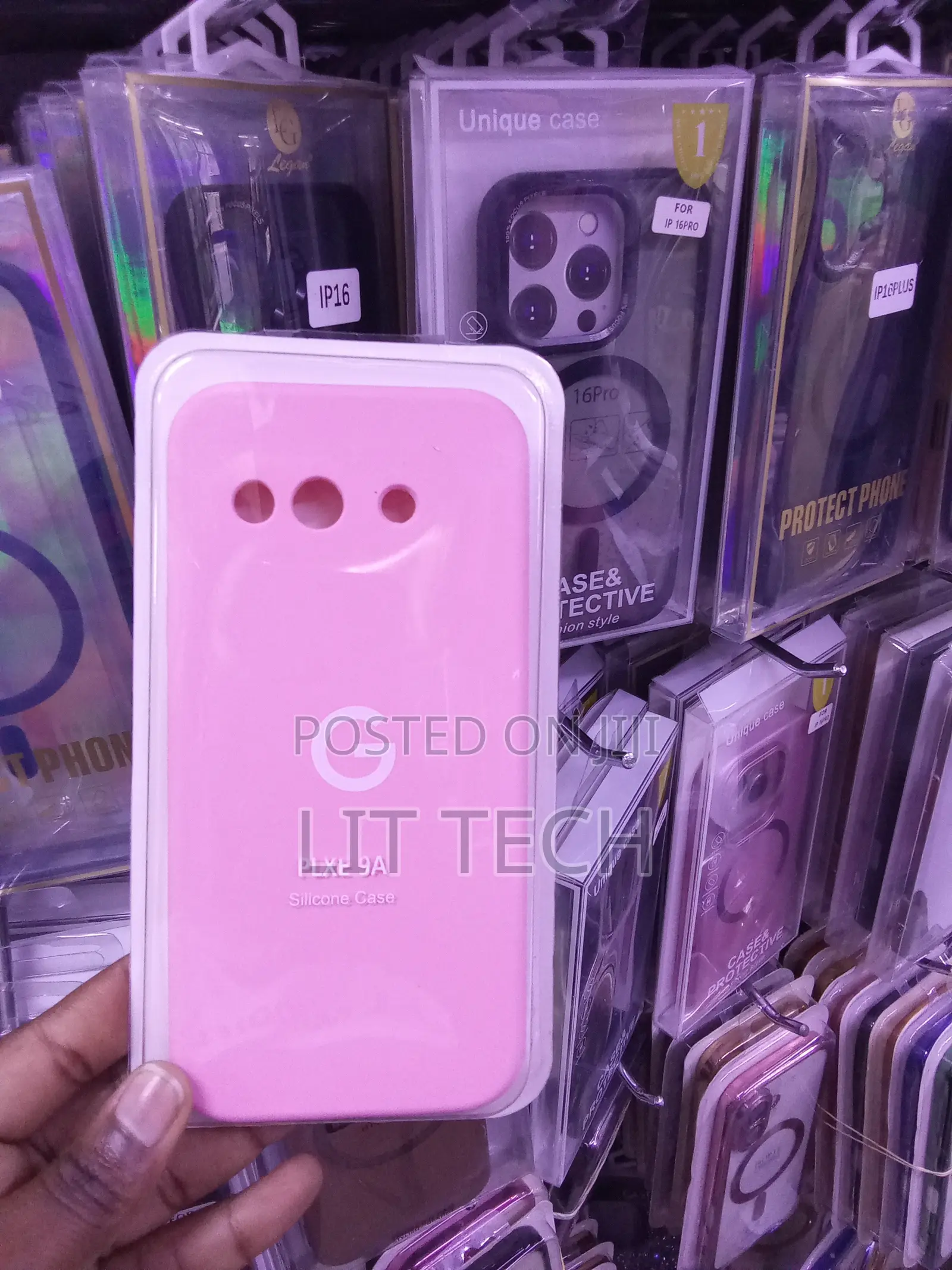 Google Pixel 9a Microfiber Lining Silicone Case in Pink