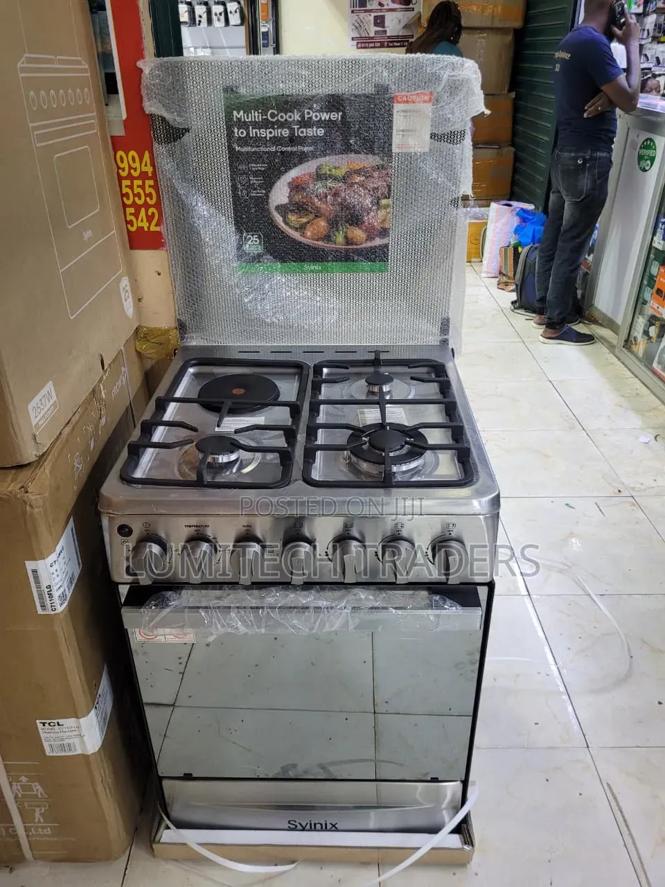 Syinix 60by 60 3+1 With Electric Oven Q60gc5