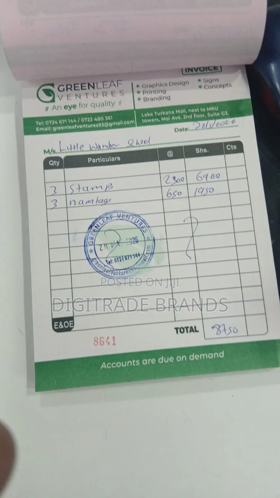 Custom Branded Receipt Books