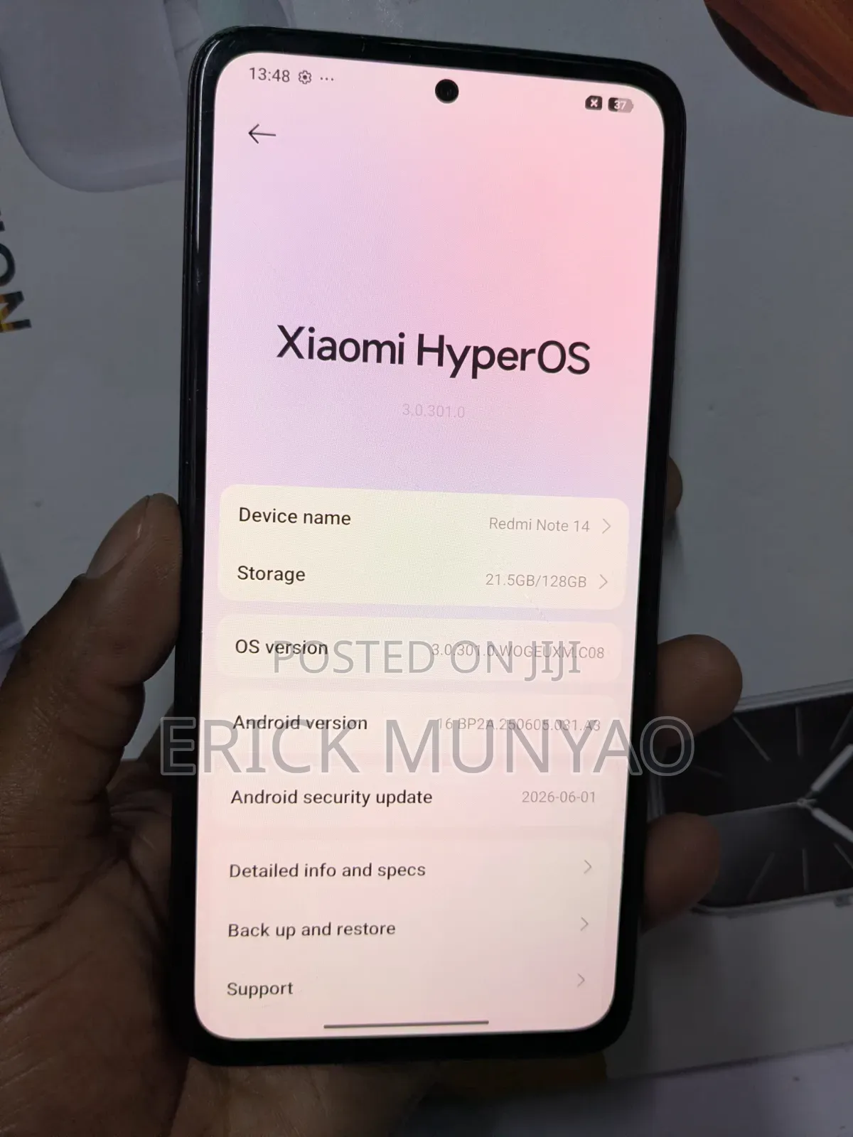 Xiaomi Redmi Note 14 4G 128 GB Black