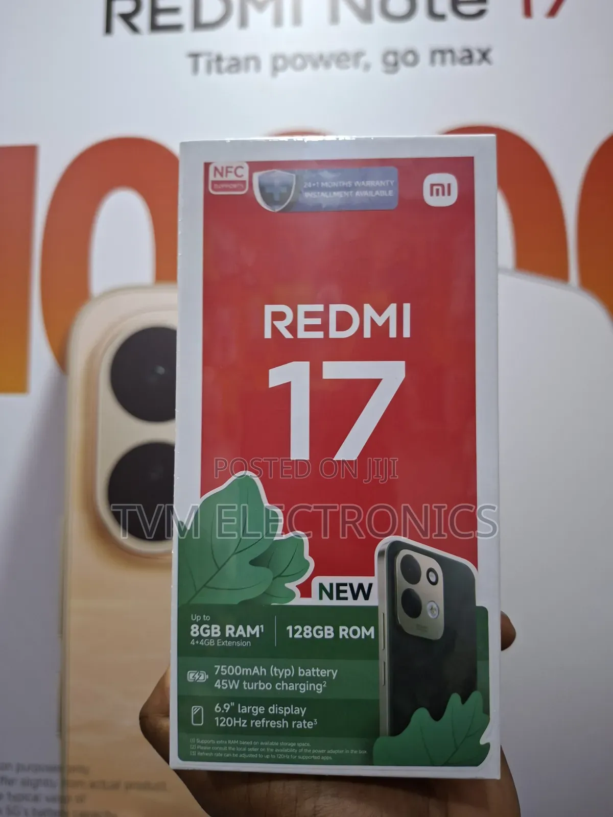 New Xiaomi Redmi 17 128 GB Black
