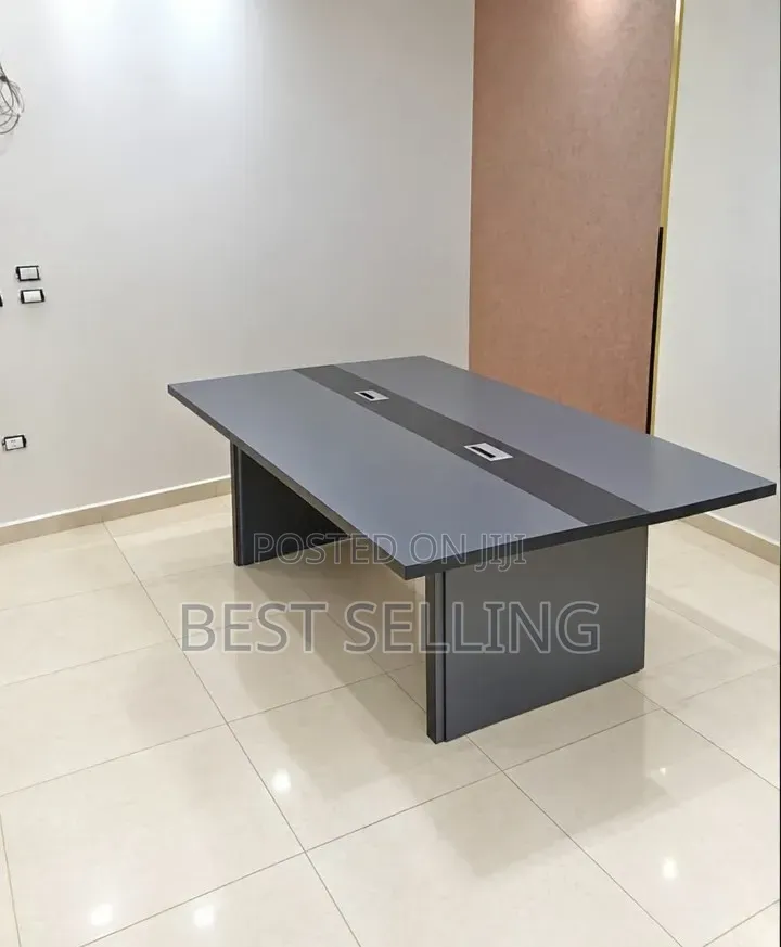 Classic Elegant Gray Boardroom Meeting Table