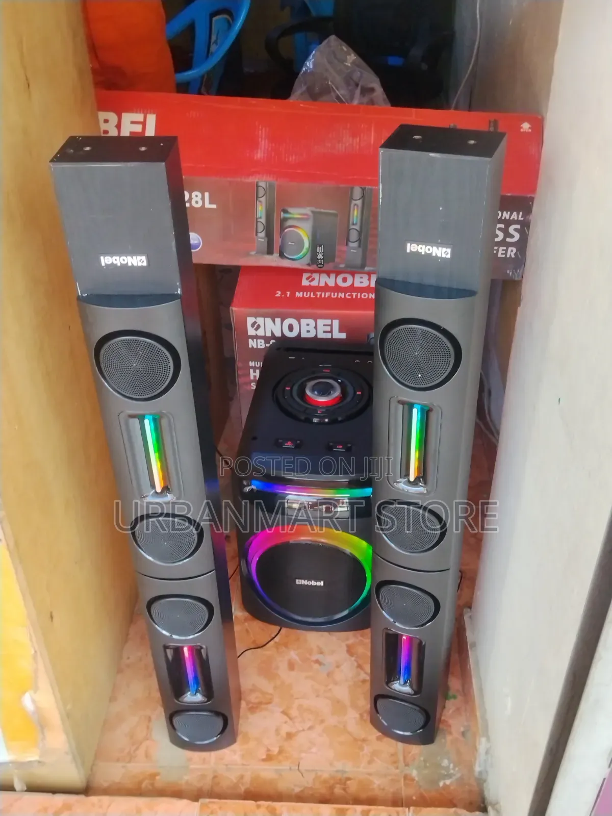 Nobel 2.1 Multimedia Audio Sound System With LED Lights