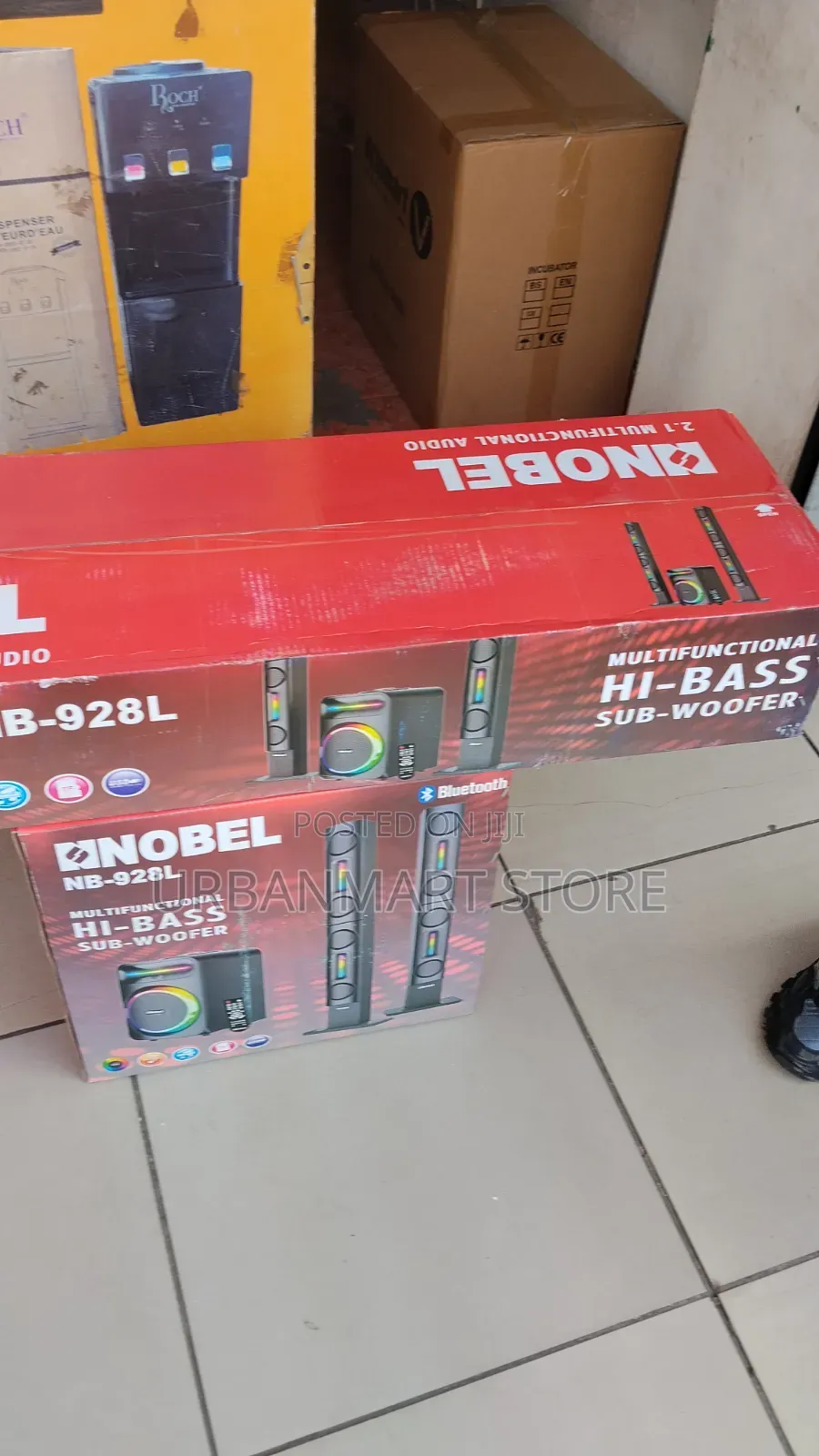 Hot Nobel 2.1 Speaker System With Central Subwoofer and LED Towers