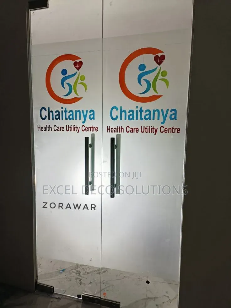 Branded Frosted Window Film | Custom Logo Glass Film