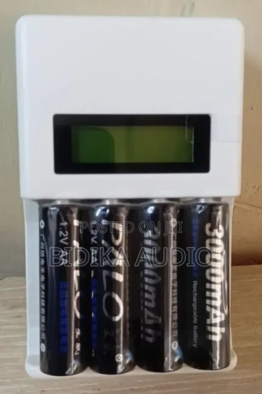Palo LCD Smart Battery Charger 4-Slot Aa Aaa Fast Charging