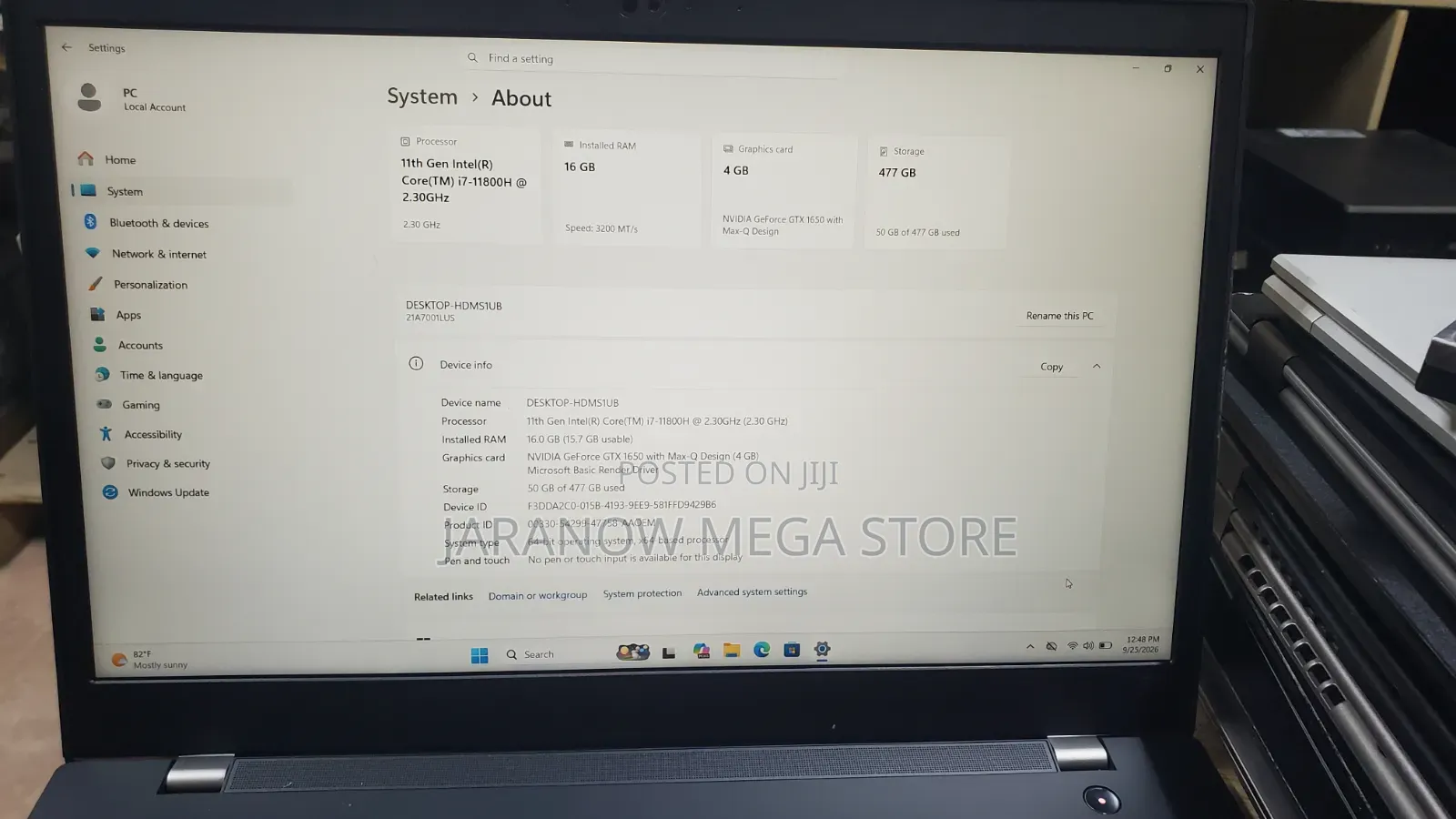 Laptop Lenovo ThinkPad T15 Gen1 16GB Intel Core i7 SSD 512GB