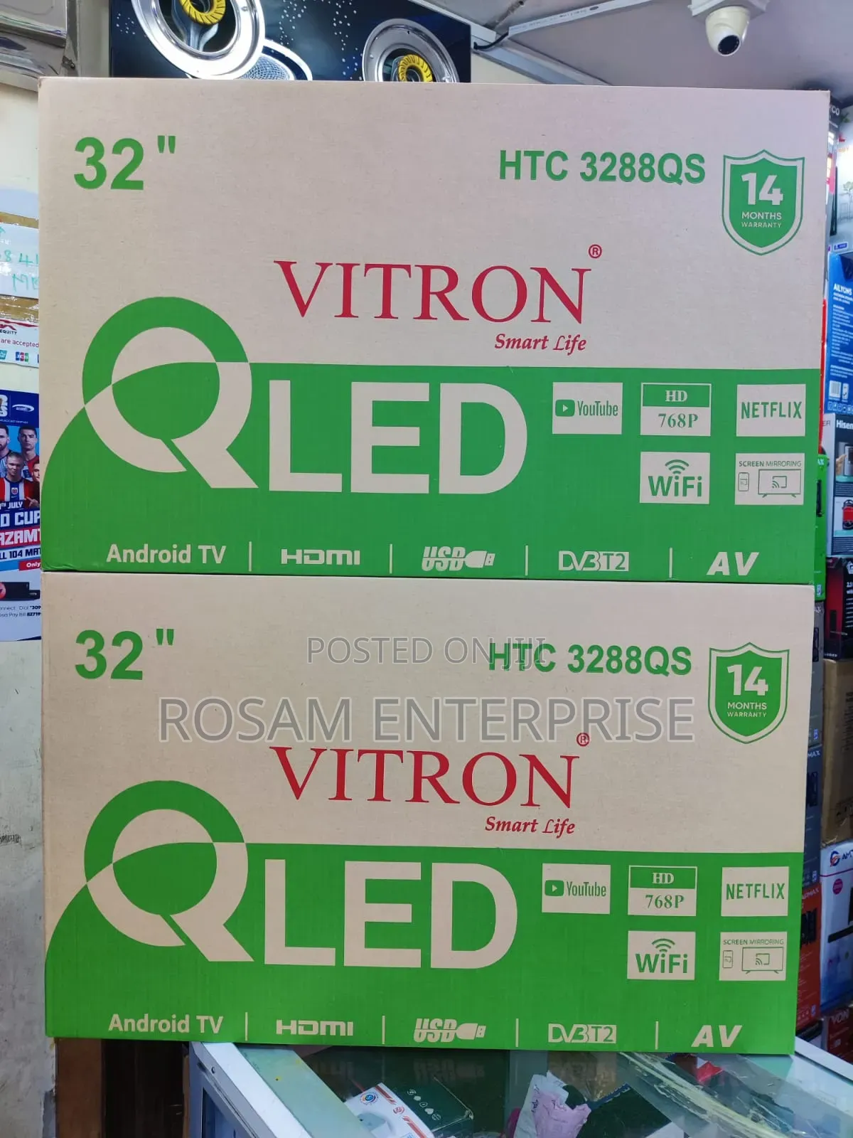 Vitron TV 32" HTC 3288QS Smart Android QLED