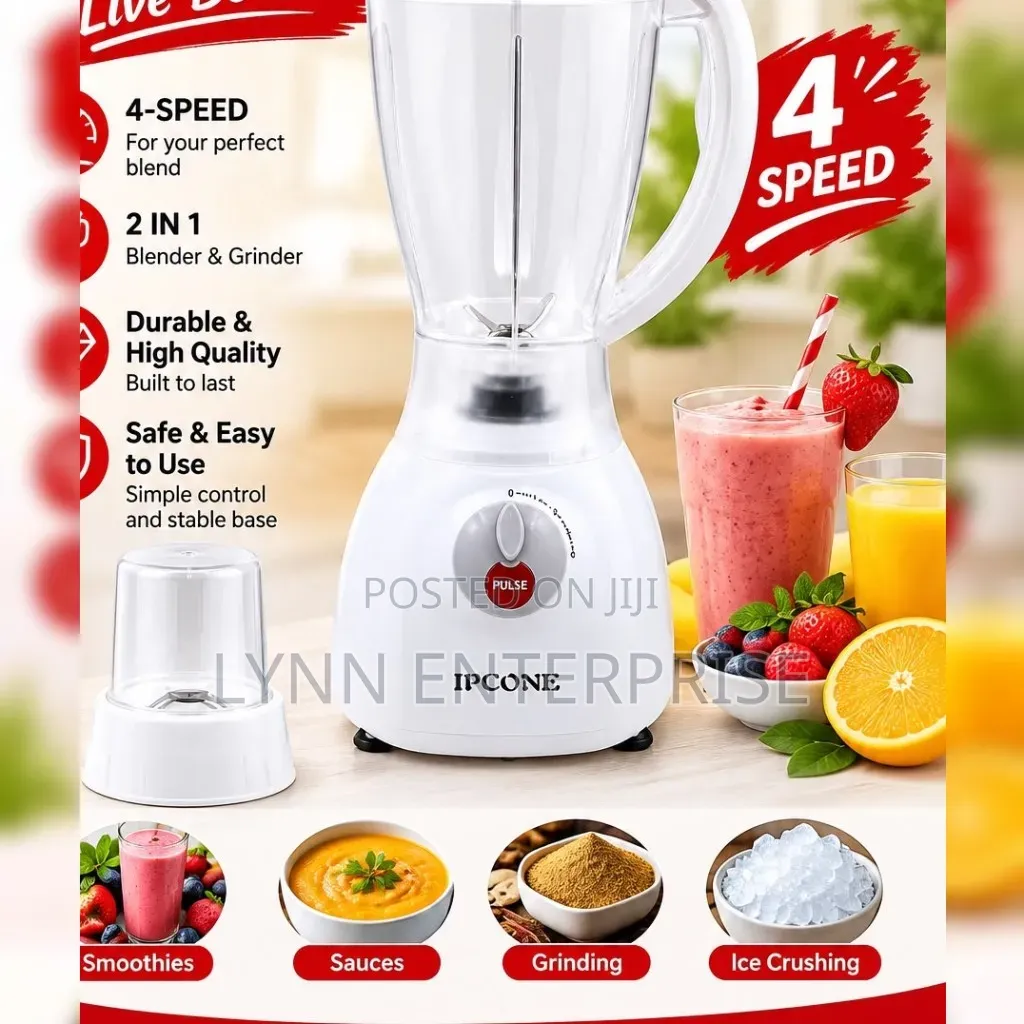 IPCONE 2 in 1 Blender 4 Speed