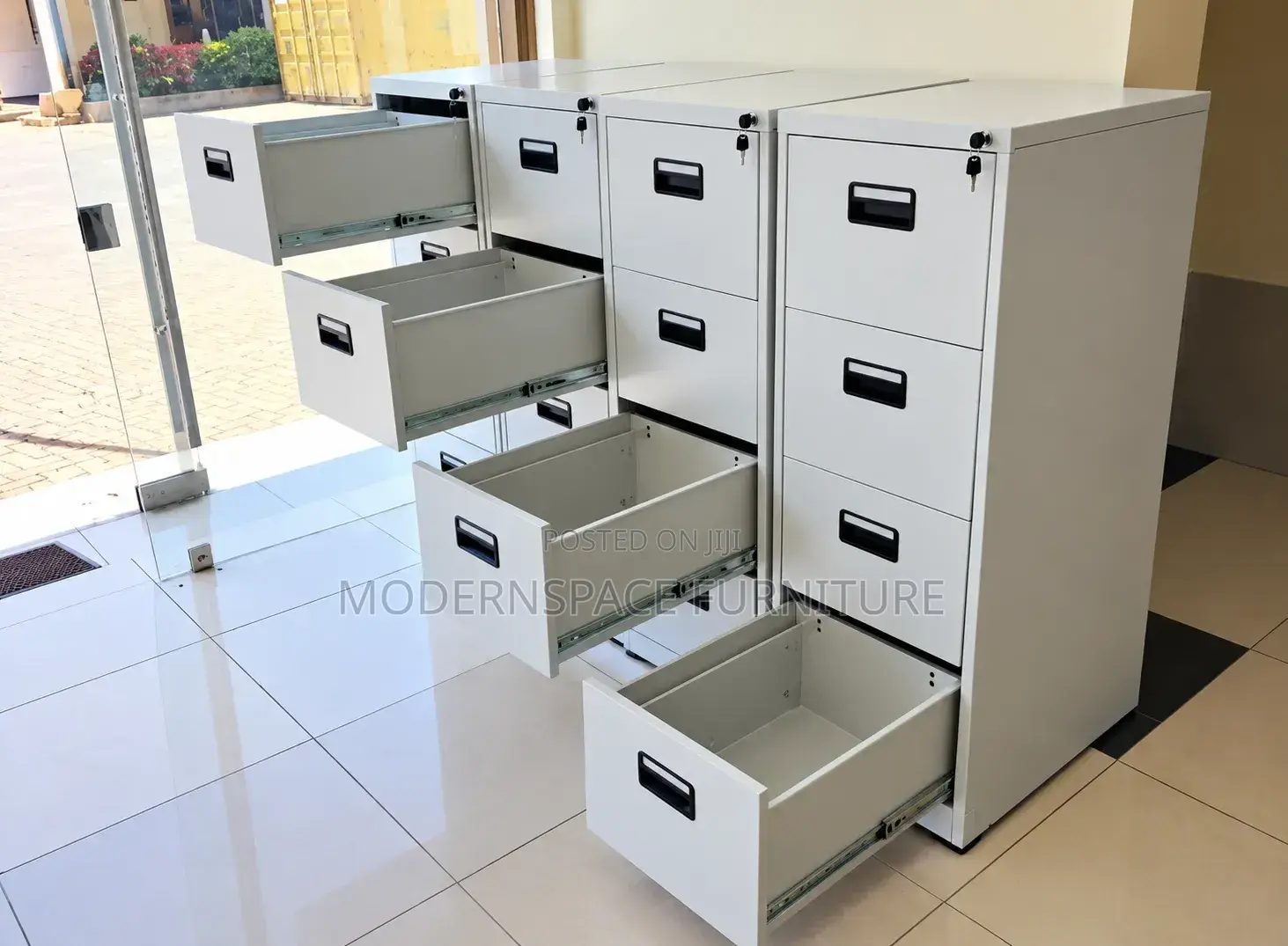 Office Cabinet: Four Drawer Files Cabinet