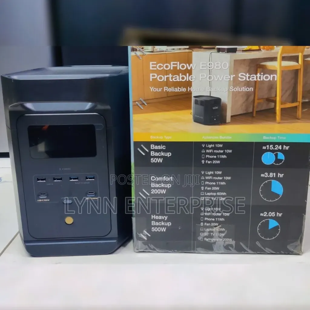 EcoFlow EFE980 Portable Power Station (Back Up