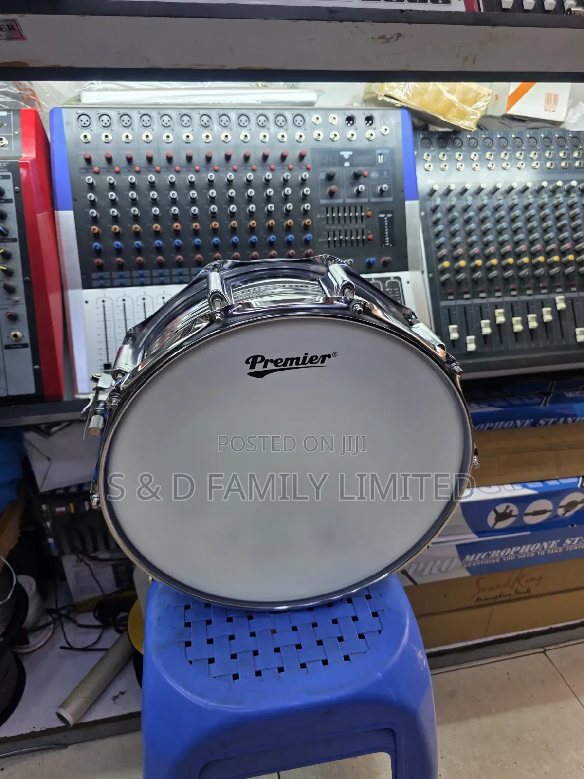 Premier 10- Lug Metallic Snare Drum