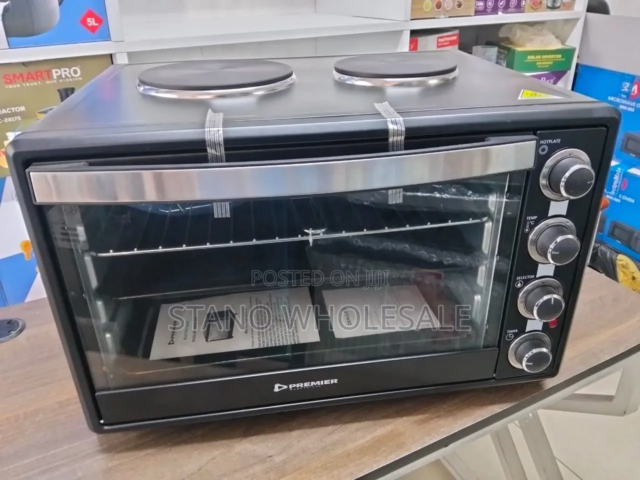 Premeir 60l Oven With Two Hot Plates