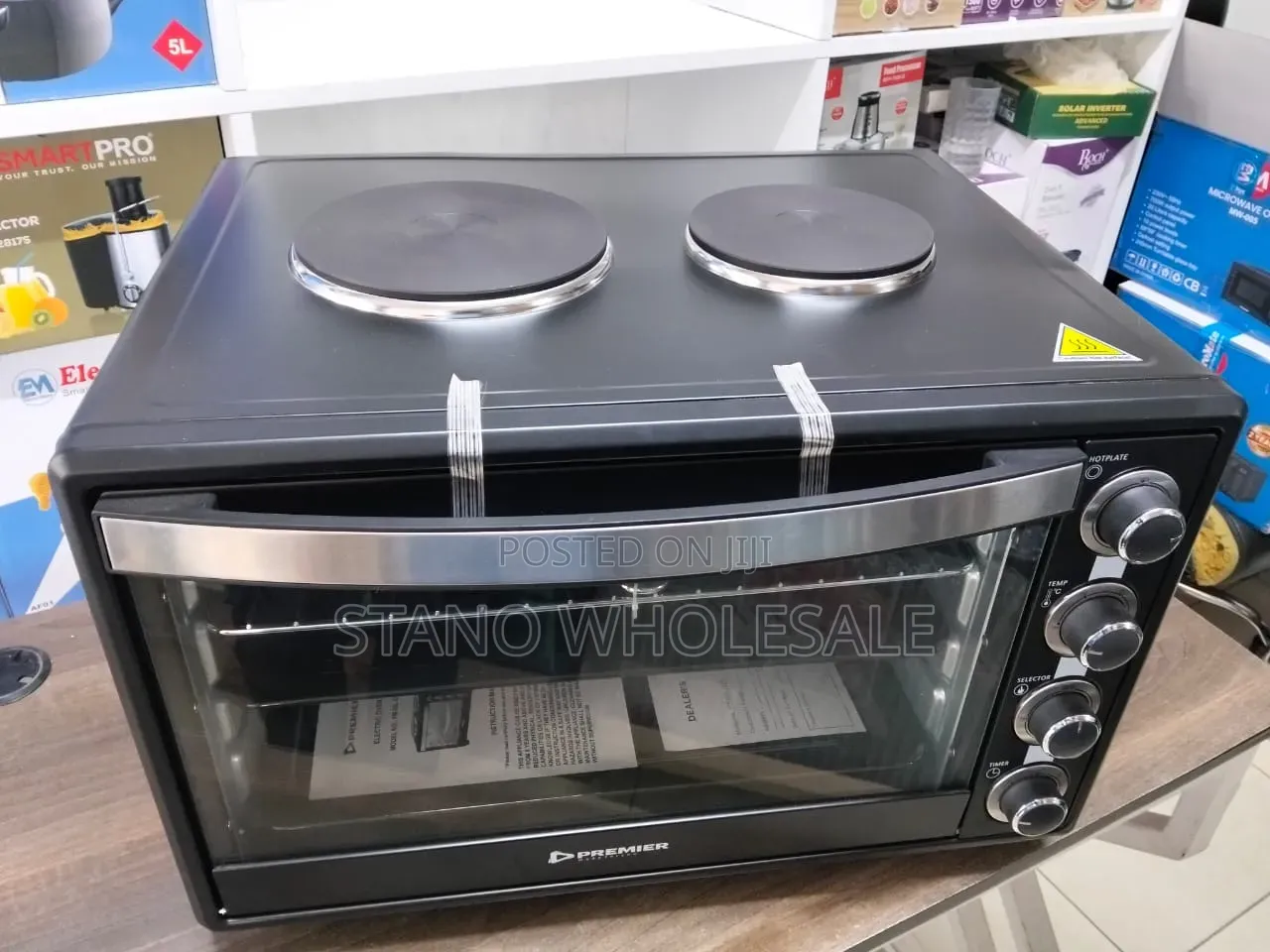 Premeir 60l Oven With Two Hot Plates