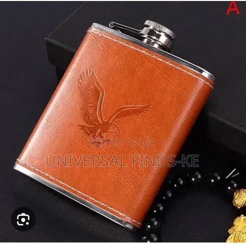 Stainless Steel Whiskey Flask Bottle Portable Hip Flask With Screw Cap