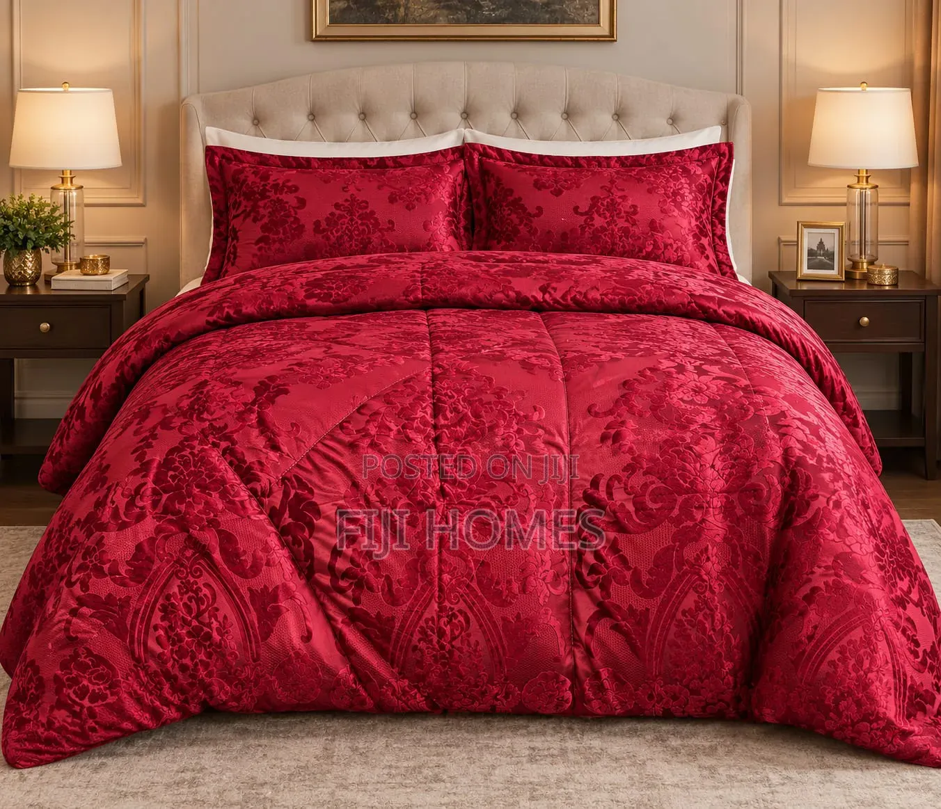 6pc Luxury Silk Velvet Fleece Duvet Set 6x6/6x7