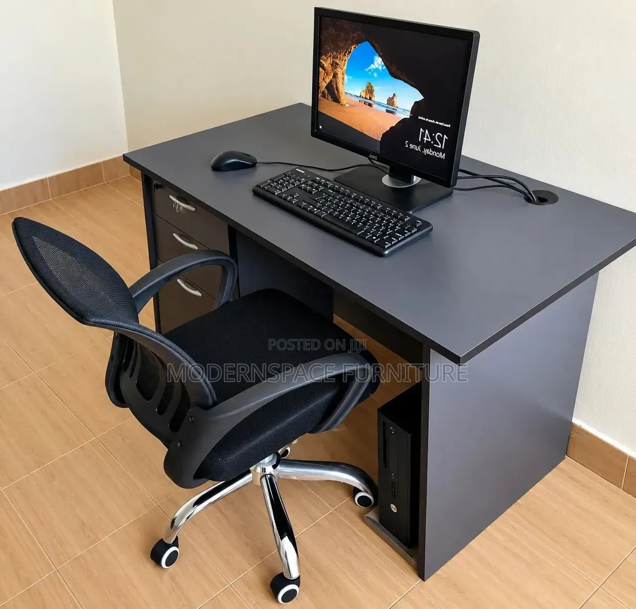 Modern Executive Office Desk With Drawers Office Chair