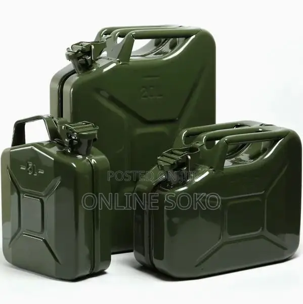 Metal Jerry Can/Jerrican 10l/20l – Petrol Diesel Fuel Container