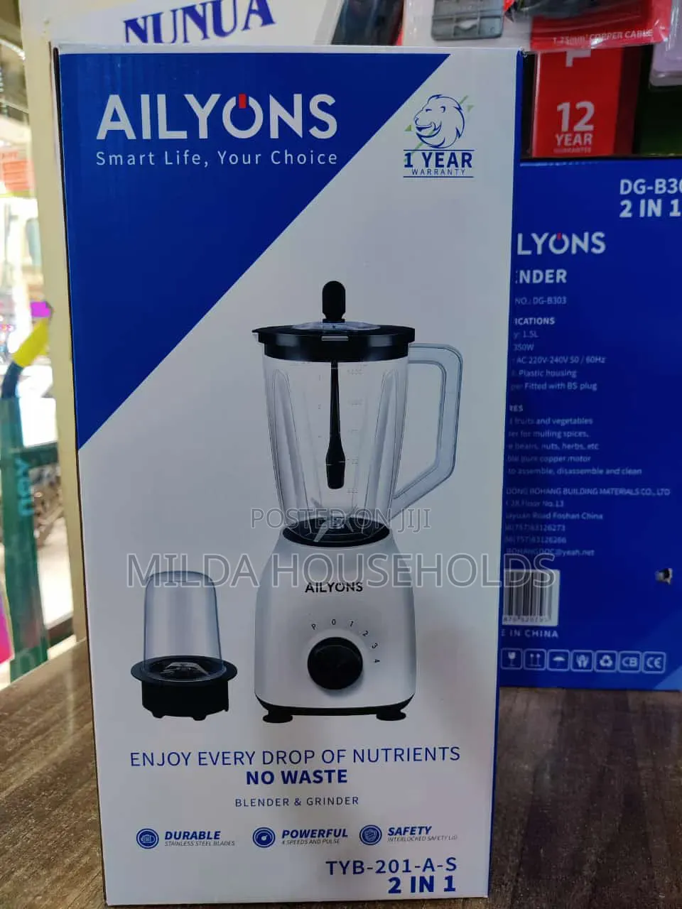 *AiLyons 2 In1 Blender B205 at
