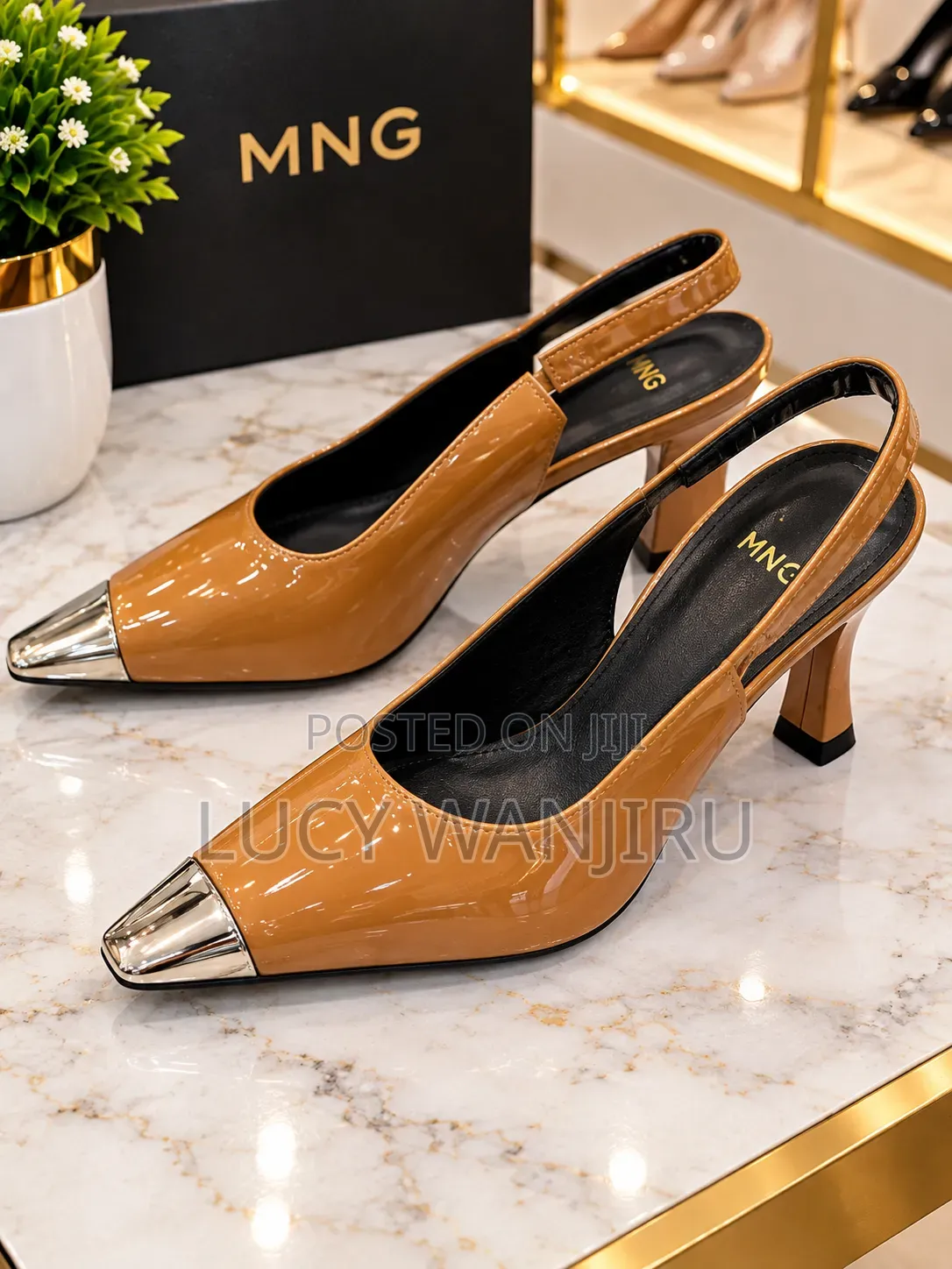 Sling Back Kitten Heels