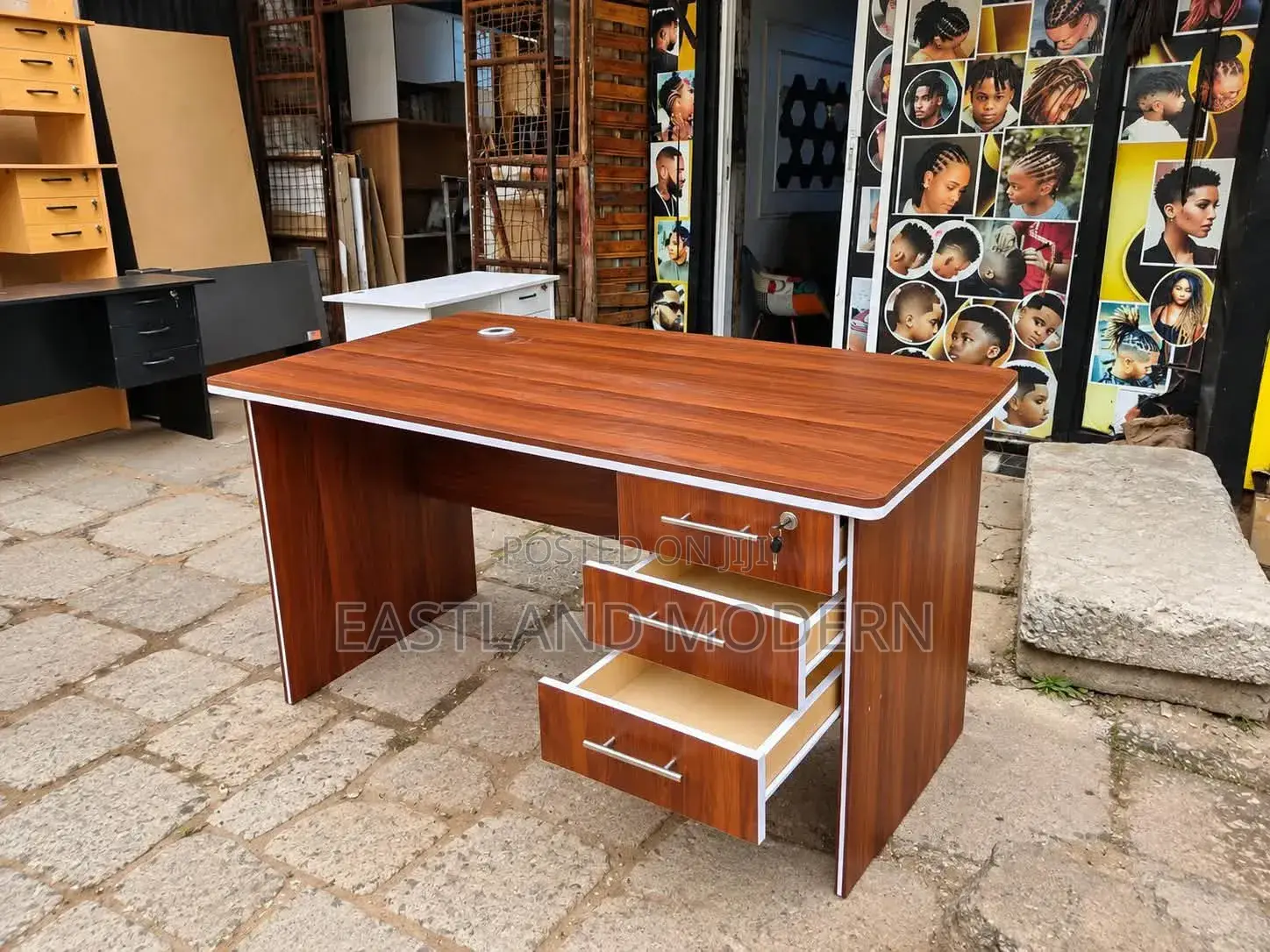 Executive Office Desk With 3 Drawers | Modern Wooden Office Table.
