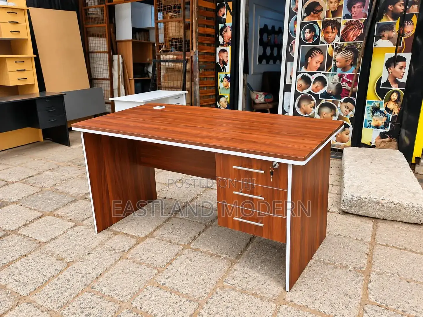 Executive Office Desk With 3 Drawers | Modern Wooden Office Table.