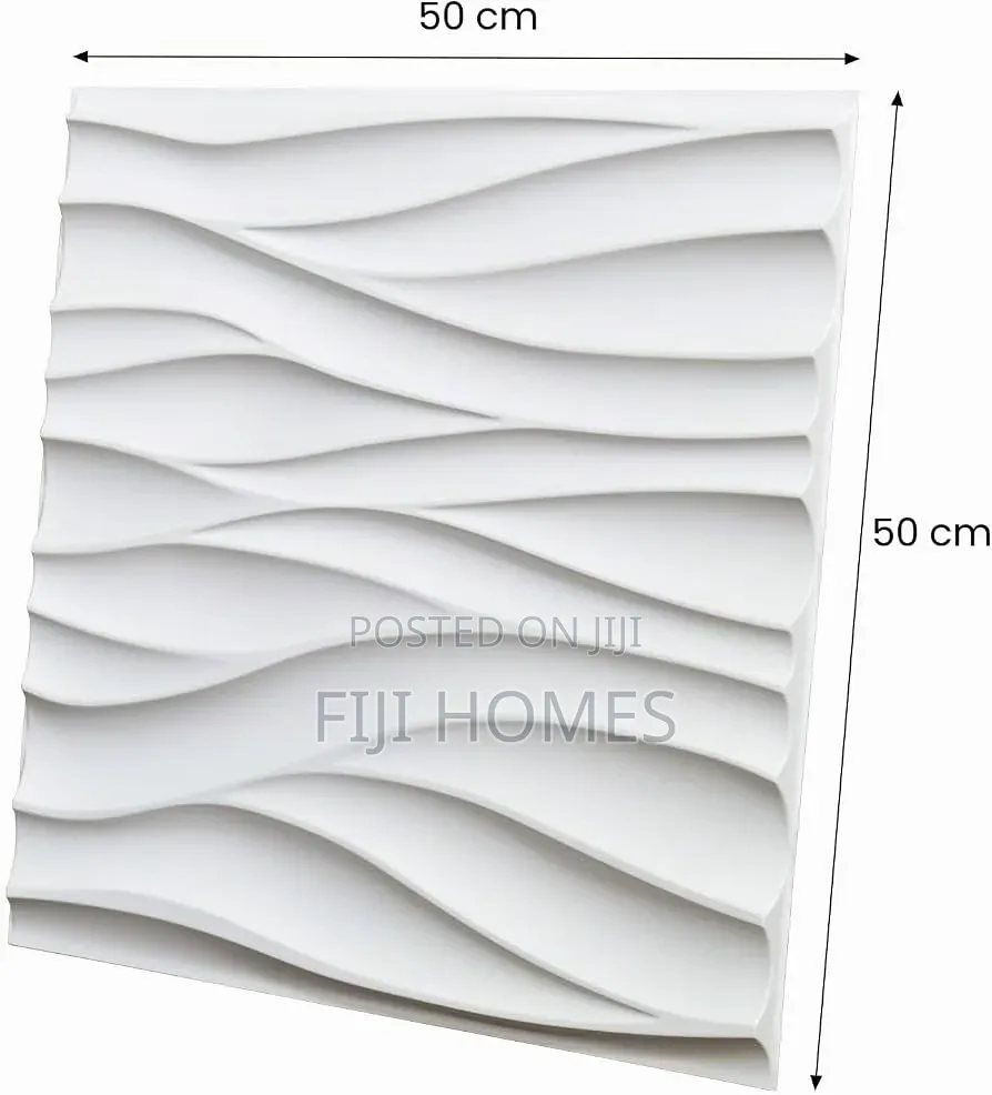 3D PVC Wall Panels 50x50cm | Water-Resistant | Easy Install