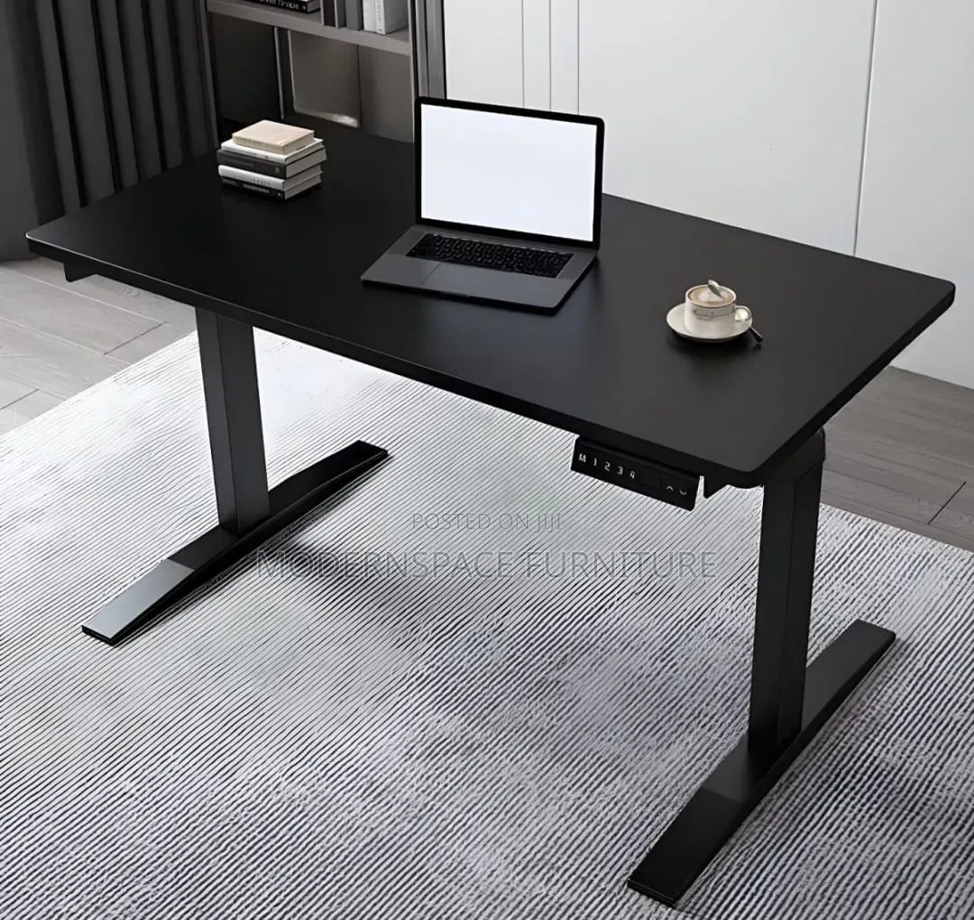Modern Black Electric Office Desk – 1.2mtrs