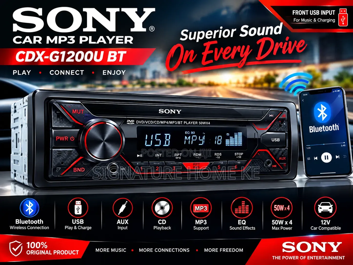 Sony Car Mp3 Player With Bluetooth