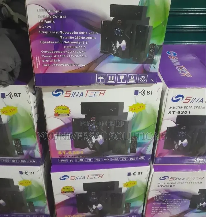 3.1ch Sinatech Multimedia Speaker Woofer