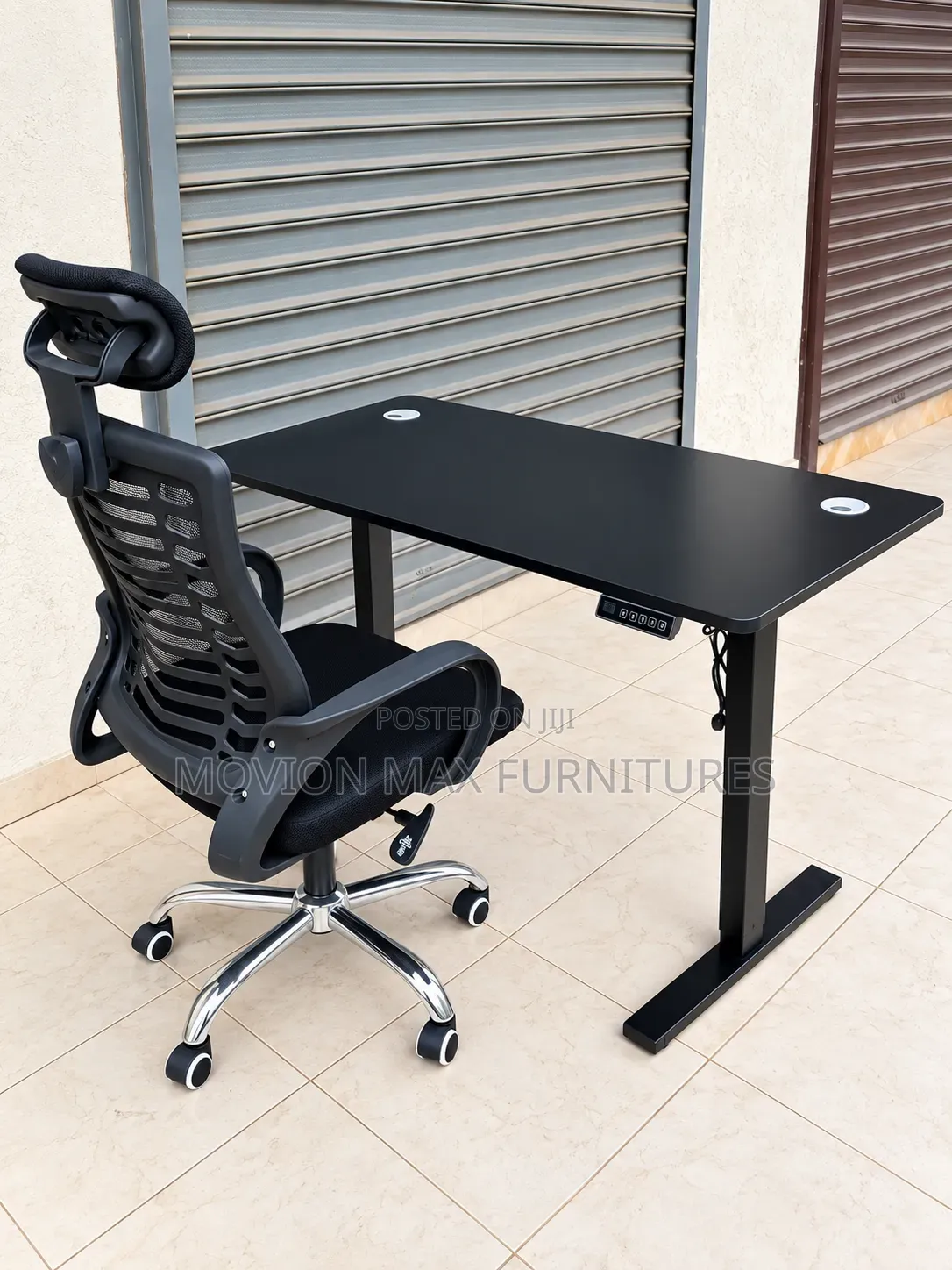 Electric Table Adjustable Height/Black Motorised