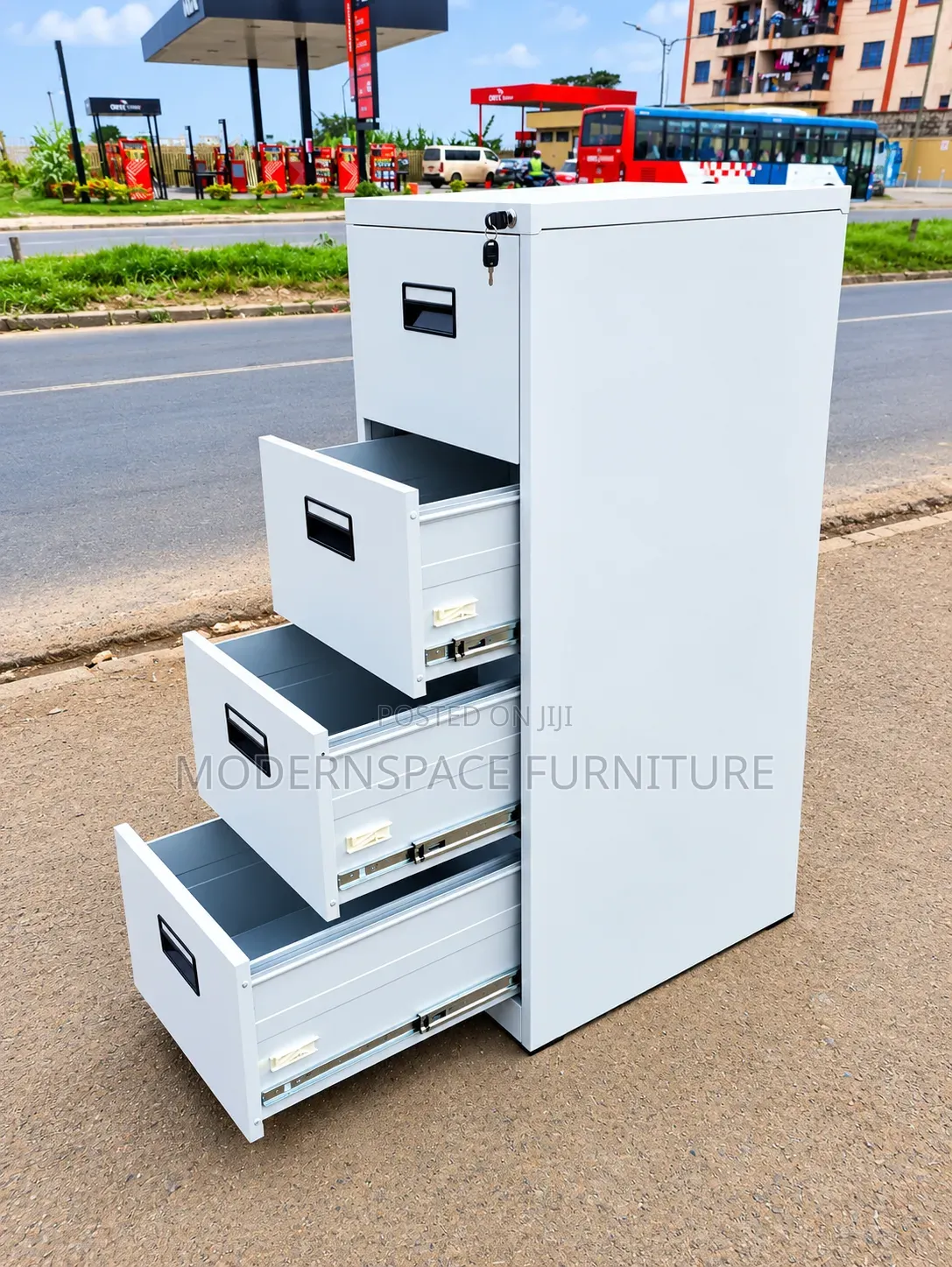 4-Drawer Steel Filing Cabinet – Strong Secure