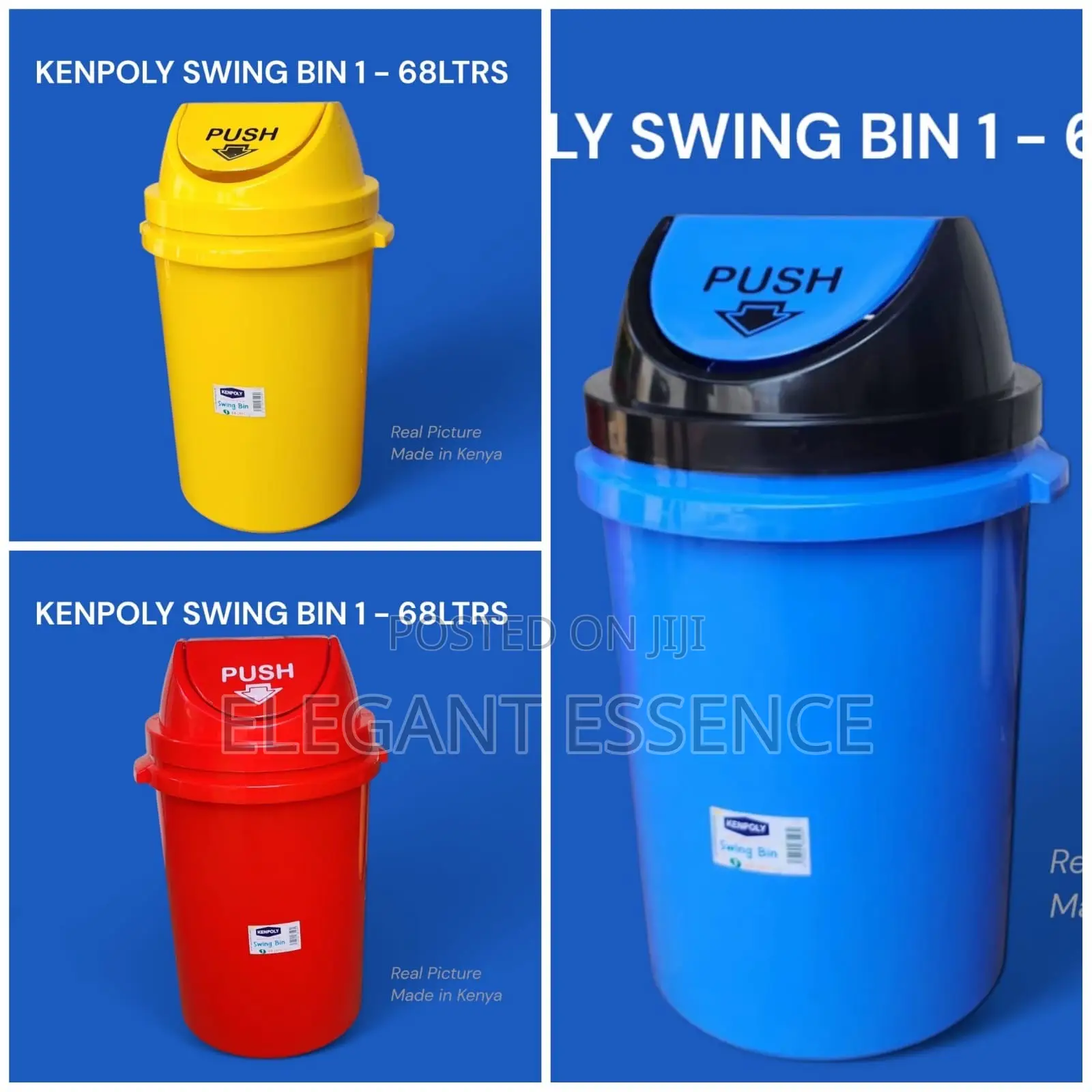 Swing Dust Bin -68l Capacity