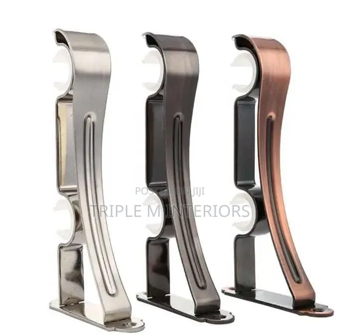 Premium Heavy Juakali Brackets and Curtains Rods