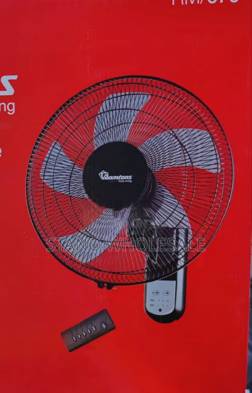 Ramtons Wall Fan With Remote