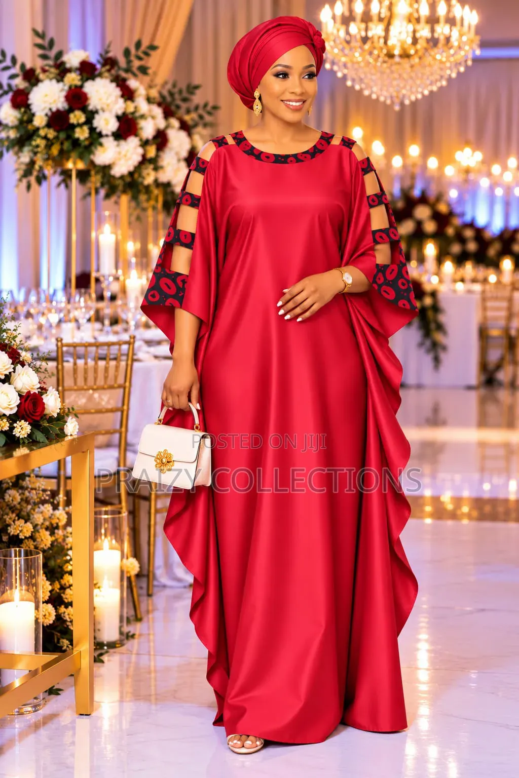 Quality Kaftan Dresses With a Head Ribbon. Hands Open Patches